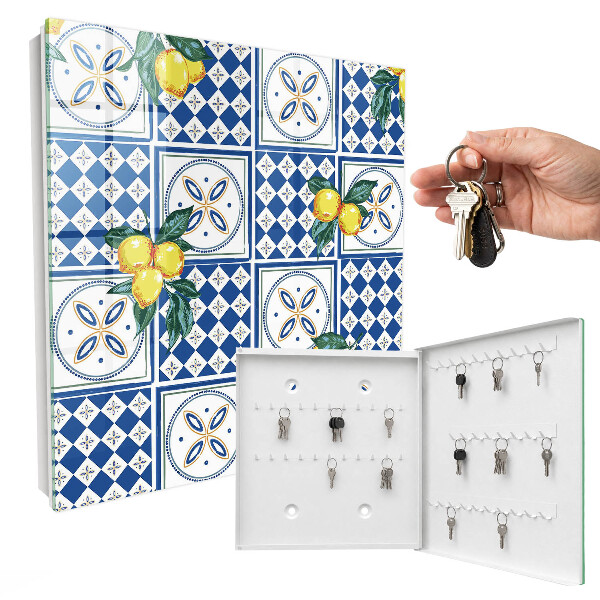 Key cabinet for wall Lemon tiles