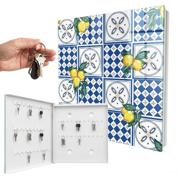 Key cabinet for wall Lemon tiles
