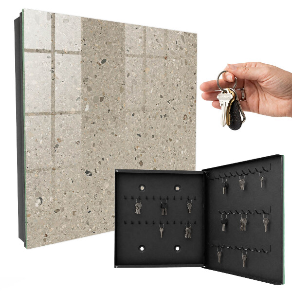Key storage box Gravel texture