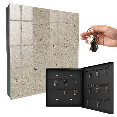 Key storage box Gravel texture