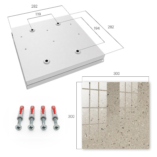 Key storage box Gravel texture