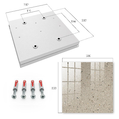 Key storage box Gravel texture