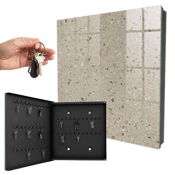 Key storage box Gravel texture