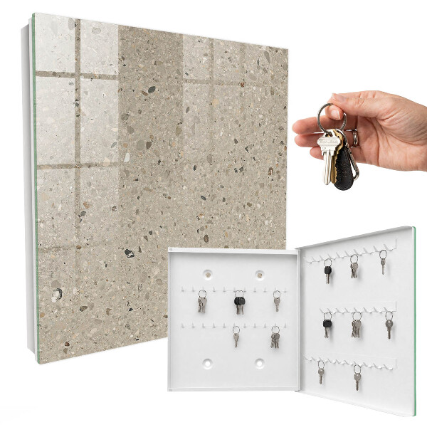 Key storage box Gravel texture