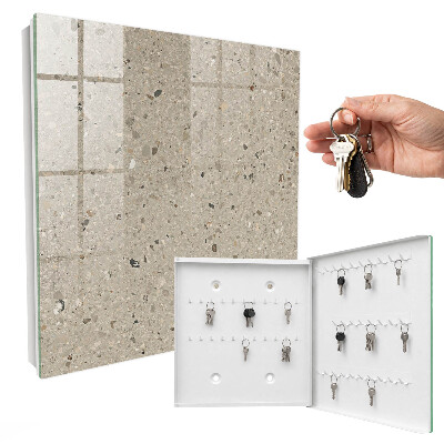 Key storage box Gravel texture
