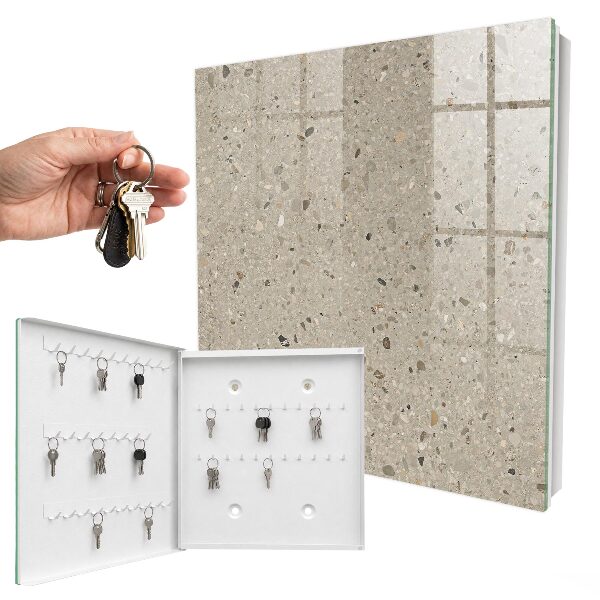 Key storage box Gravel texture
