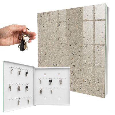 Key storage box Gravel texture