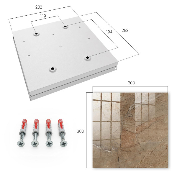 Key cabinet for wall Stone texture