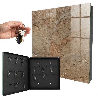 Key cabinet for wall Stone texture