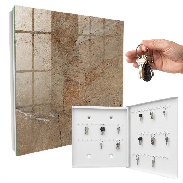 Key cabinet for wall Stone texture