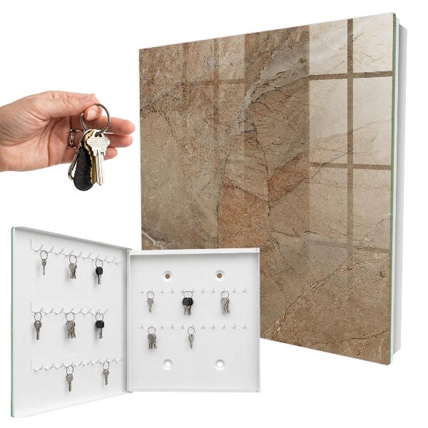 Key cabinet for wall Stone texture