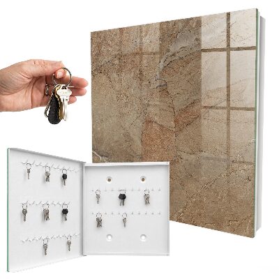 Key cabinet for wall Stone texture