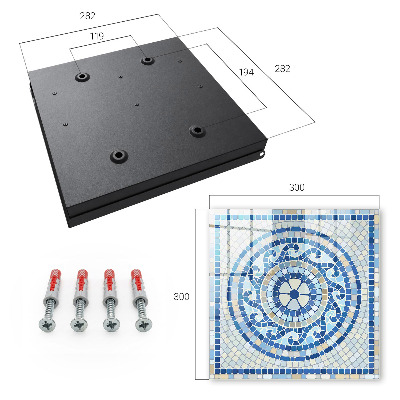 Key box Geometric mosaic