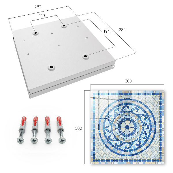 Key box Geometric mosaic