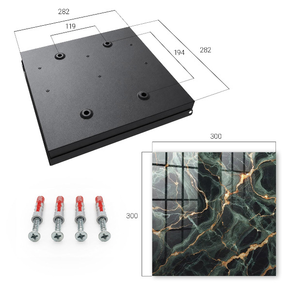 Key cabinet for wall Marble elegance
