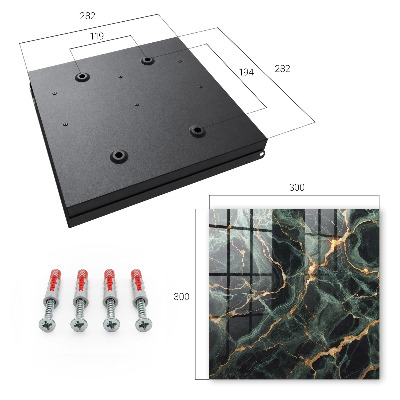 Key cabinet for wall Marble elegance