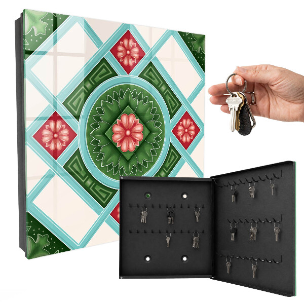 Key box Floral geometry