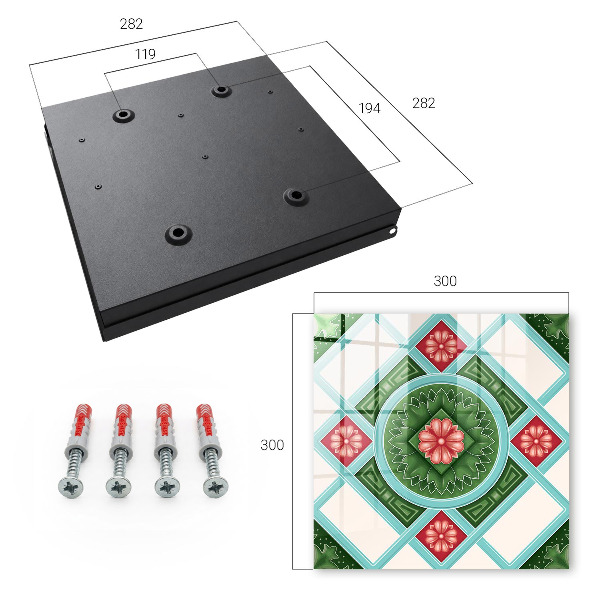 Key box Floral geometry