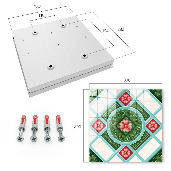 Key box Floral geometry