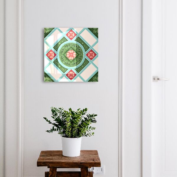 Key box Floral geometry