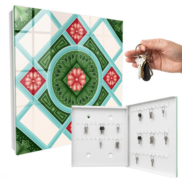 Key box Floral geometry