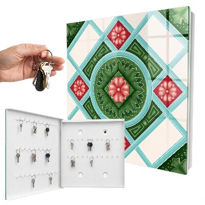 Key box Floral geometry