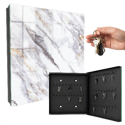 Key cabinet for wall Marble elegance