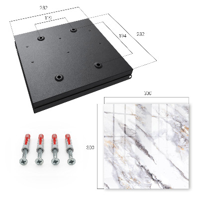 Key cabinet for wall Marble elegance
