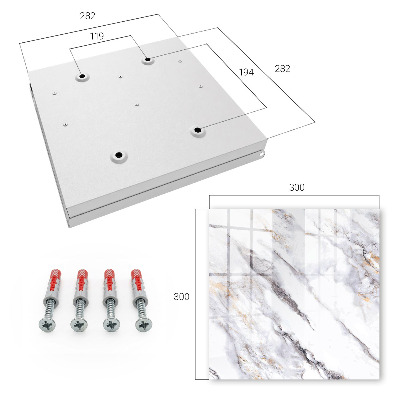 Key cabinet for wall Marble elegance