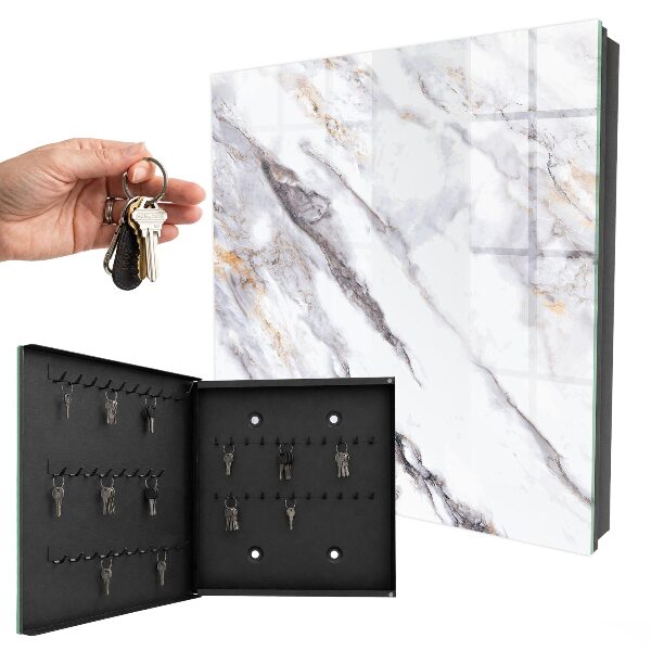 Key cabinet for wall Marble elegance