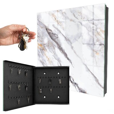 Key cabinet for wall Marble elegance