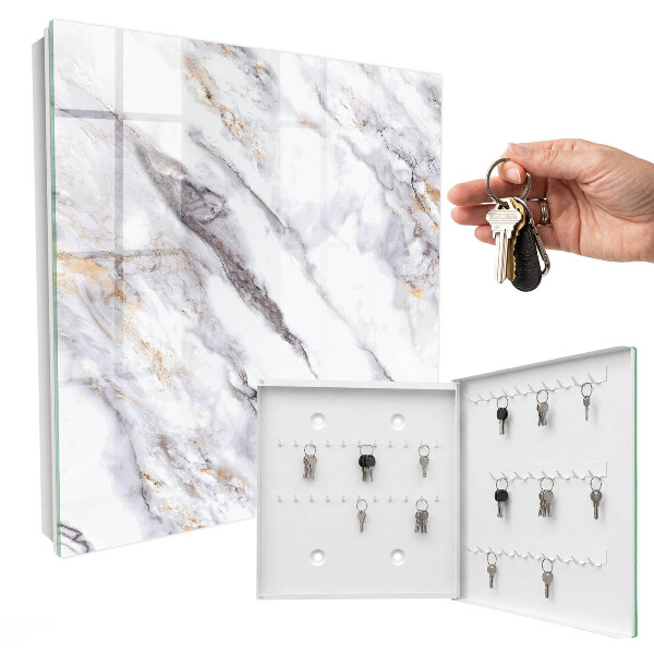 Key cabinet for wall Marble elegance