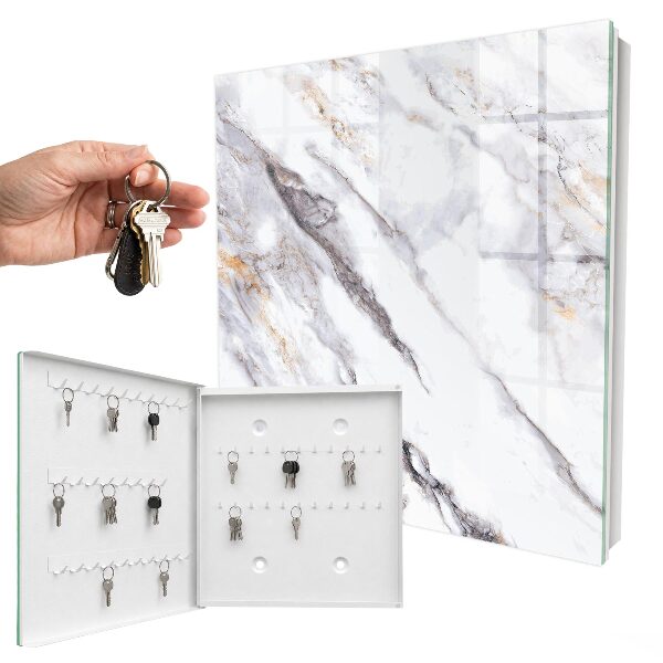 Key cabinet for wall Marble elegance