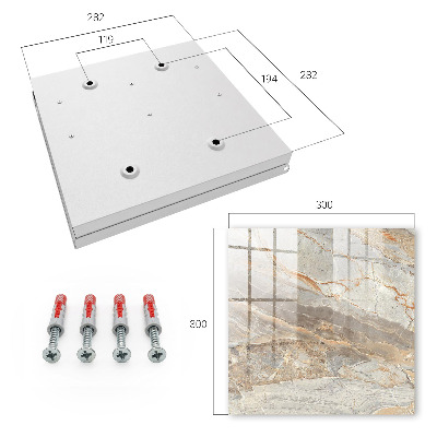 Key storage box Elegant marble