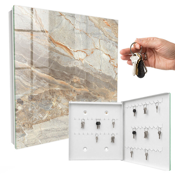 Key storage box Elegant marble