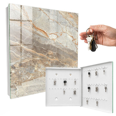 Key storage box Elegant marble