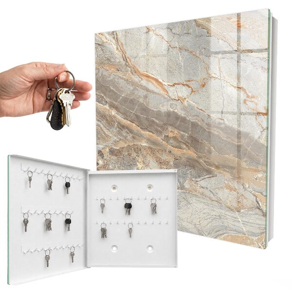 Key storage box Elegant marble