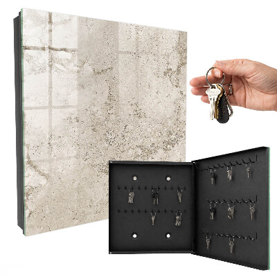 Key cabinet for wall Beige texture