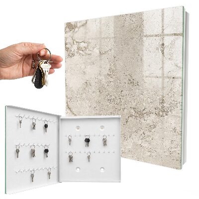 Key cabinet for wall Beige texture