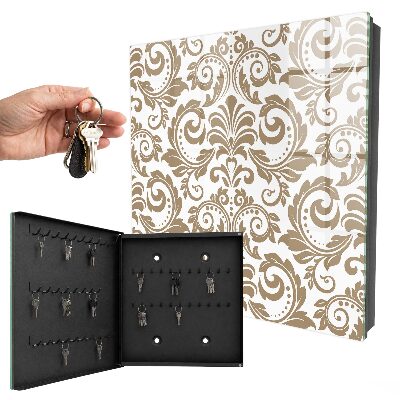 Key storage box Floral ornament