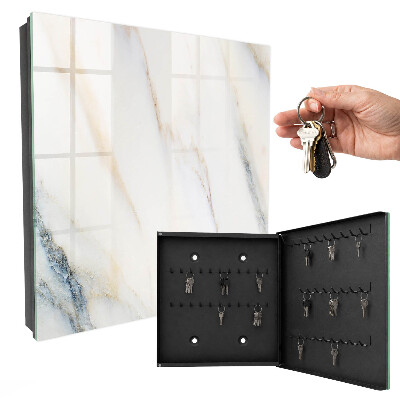 Key cabinet for wall Marble effect