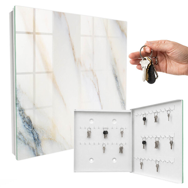 Key cabinet for wall Marble effect