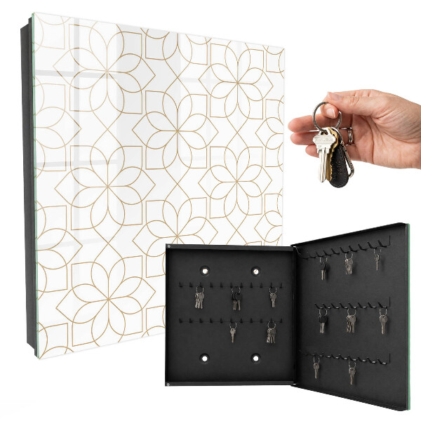 Key box Floral pattern