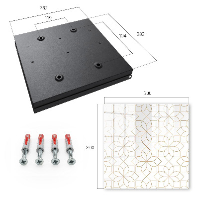 Key box Floral pattern