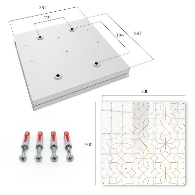 Key box Floral pattern
