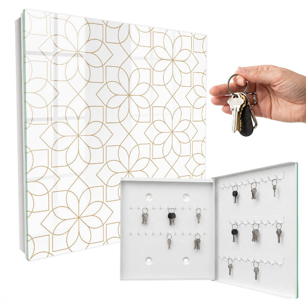 Key box Floral pattern
