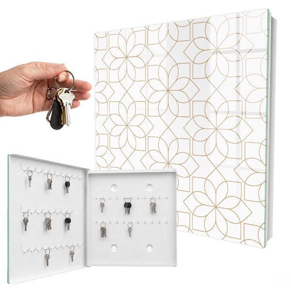 Key box Floral pattern