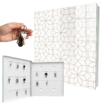 Key box Floral pattern