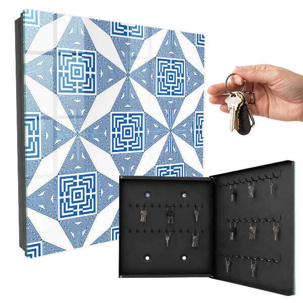 Key storage box Geometric pattern