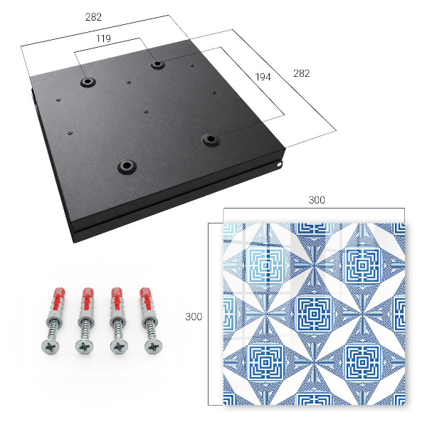 Key storage box Geometric pattern